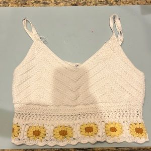 Crochet hollister top size small